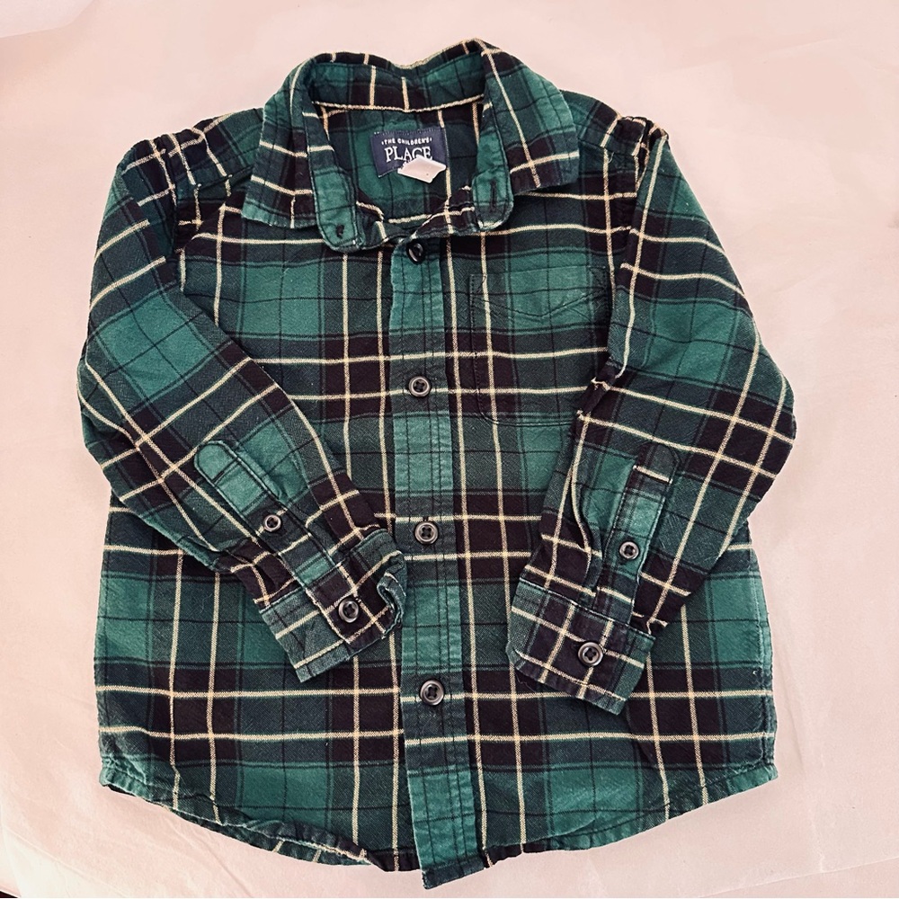 The Children's Place 18-24 mos Plaid Button Down Shirt
